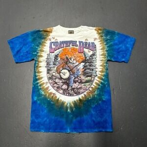 Vintage 2000 Grateful Dead 1994 tour double sided all over print tie dye Tshirt